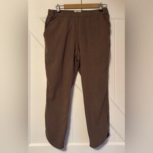 Marine Layer Tencel Blend Pull On Ankle Pants Taupe/Olive Size M